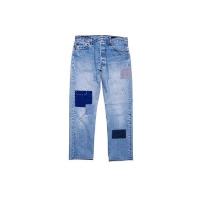 China OEM Breathable Stylish Painted Distressed Washed Denim Pants Plus Size Trousers Mens Jeans Pants for sale