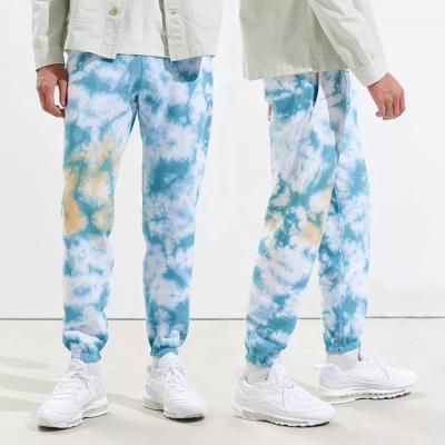 China Wholesale High Quality Custom Jogger Anti-Wrinkle Anti-wrinkle Streetwear OEM Pattern Tie Dye Drawstring Waist Men Sweatpants for sale