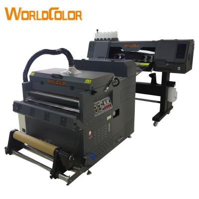 China Factory hot sell printer 70cm use 2 pieces XP600 4720 i3200 heat transfer T shirt DTF PET film printer powder dryer for sale