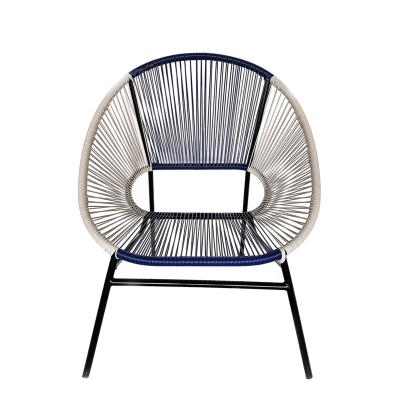 China French Weather Outdoor Furniture Outdoor Rope Dining Wicker Chair Peacock Pe Rattan Round Aluminum Patio Ratan Dining Outdoor Table and Chair Set for sale