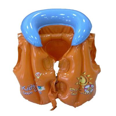 China Breathable PVC Kids Inflatable Swimming Suit Kids Inflatable Float Swim Vest for sale