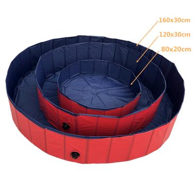 China Viable Wholesale Collapsible Outdoor Dog Pool PVC Dogs Bathing Pool Pet Portable Pet Pool And Swimming Poo For Kids And Adults for sale