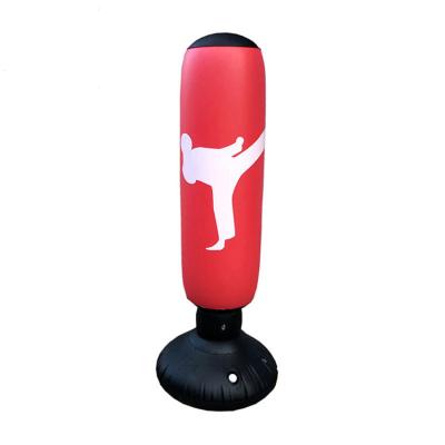 China 63 Inch Foldable Sandbag Inflatable Stand For Kids Free Standing Bag Fitness Punching Bag Inflatable Boxing For Adult for sale