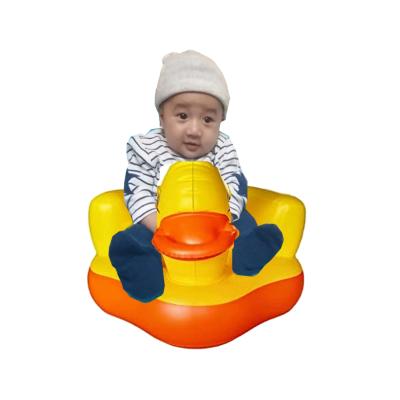 China Single Yellow Baby Sofa Infant Support Seat, Inflatable Bird Bear Baby Sofa, Duck Child Dining Chair Seat Armrest Sofa for sale