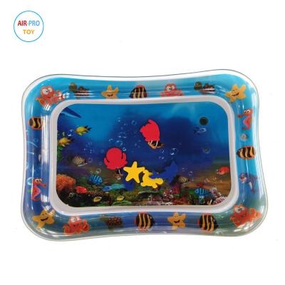 China 0.25mm PVC Kid's Inflatable Mat Baby Water Play Mat Toys Kids Thicken PVC Playmat Toddler Activity Play Center Water Mat For Babies for sale