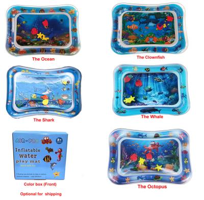 China Toy Children's Educational Toy Baby Water Play Mat Tummy Time Inflatable Toys For Kids Thicken PVC Play Mat For Babies for sale