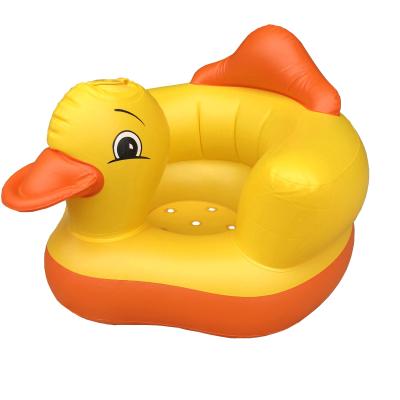 China High Quality Collapsible Inflatable Sofa Yellow Style PVC Cheap Inflatable Baby Dining Chair Inflatable Sofa Chair for sale