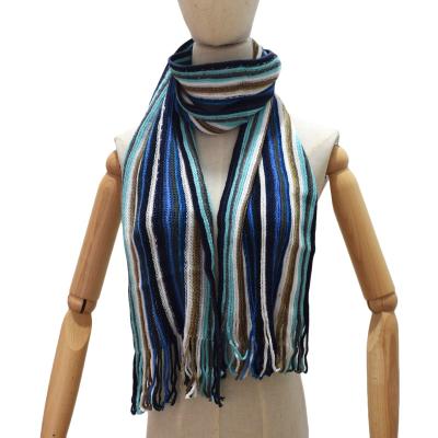 China soft & Cheap and High Quality Warm Tassel Knitted Scarf Women's Neck Winter Warm Scarf for sale