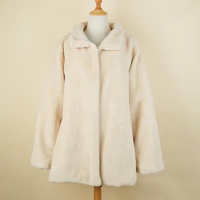 China Lovely Fashion Faux Fur Coat Top Womens Breathable Long Sheath Custom Made Outerwear for sale