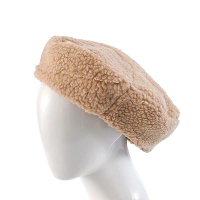 China soft & Winter Warm Wholesale Fashion Women's Solid Color Mink Hair Fur Beret Women for sale