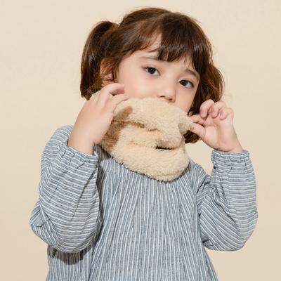 China soft & Warm Children's Velvet Real Touch Rex Rabbit Knit Fur Snood Scarf With Elastic for sale