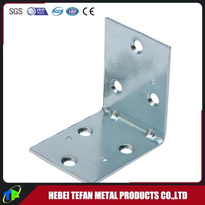 China Furniture Metal Sheet Stamped Turn Parts Double Wide Corner Brace for sale