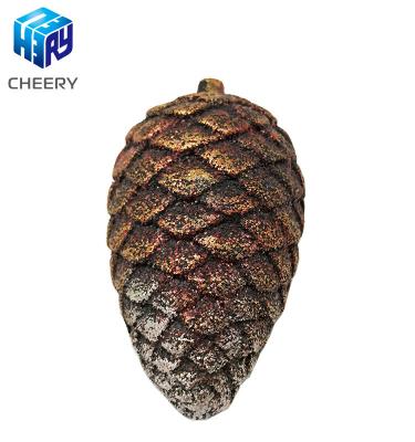 China Wholesale Best Selling Cheap Price Christmas Pine Cone Resin Decoration Crafts Charms From Europe for sale