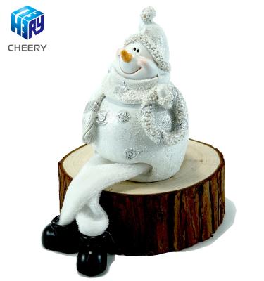 China Europe Trend Popular Low Price Wholesale High Quality Home Decor Snowman Resin Crafts for sale