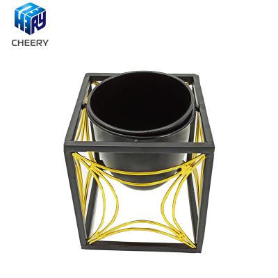 China China Suppliers Modern Flower Pot Garden Factory Plant Pots Wholesale Metal Top Flower Pots for sale