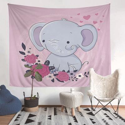 China Colorful Modern Polyester Printed Tapestries Wall Decoration Hanging Handcrafts Custom Tapestry For Kids for sale