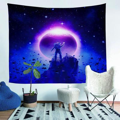 China Modern Wall Art Starry Sky Print Art Woven Custom Cute Polyester Wall Hanging Tapestry for Home Decoration for sale