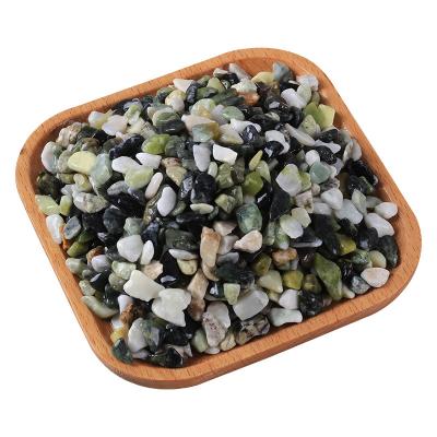 China Modern high quality green washed gravel decor house and paving stone road for sale