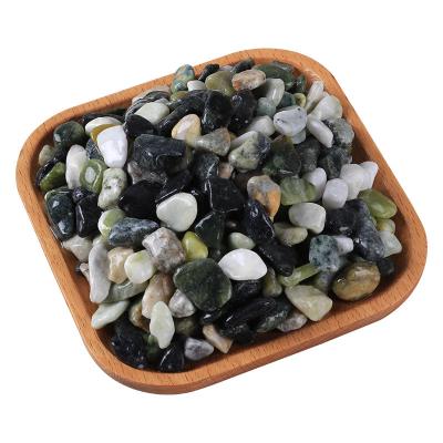 China Modern Chinese Factory Supply Green Color Unpolished Stone Landscaping Garden Decoration Road for sale