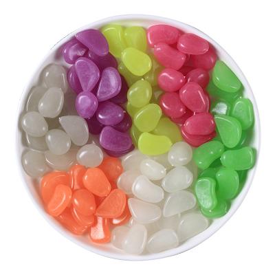 China Modern luminous pebbles glow stones for decoration glow in dark pebble for sale