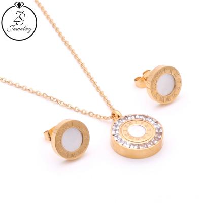 China Wholesale Mexican Stainless Steel Ladies Necklace Jewelry Stainless Steel Jewelry For Women Gold Jewelry Sets for sale