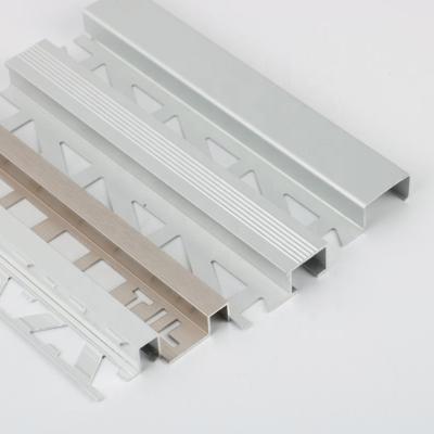 China Modern T Shape Edge Corners Stainless Steel Plastic Tile Trim for sale