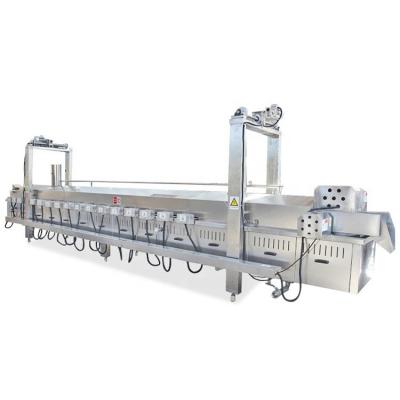 China High Efficiency Continuous Chicken Meat Chip Frying Machine For Sale for sale