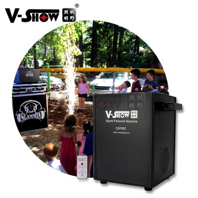 China Canada Shipping 2pcs Stage and Case 650W Mini Cold Spark Fountain Machine Stage Pyrotechnics Sparkler Machine Fireworks for sale