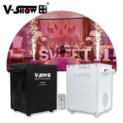 China Stage Party Wedding Concert 4pcs with Cold Case Spark Machine 650W Spark Fountain Fireworks Wedding Party Stage Machine for sale