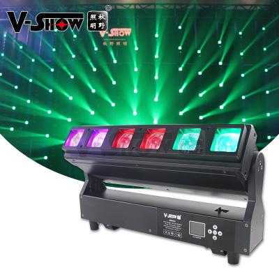 China 2021 NEW Moving Head Dmx Pixel DJ Bar Beam RGB LED 4in1 rgbw led wash moving head zoom 6x40w 51x10x30cm for sale