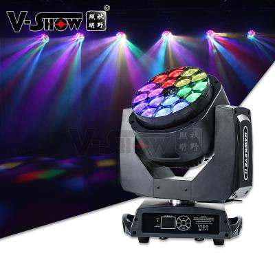 China LANDSCAPE Bee Eye K10 19x15W LED Head Light Zoom RGBW Moving Stage Led Wash Moving Head Light for sale