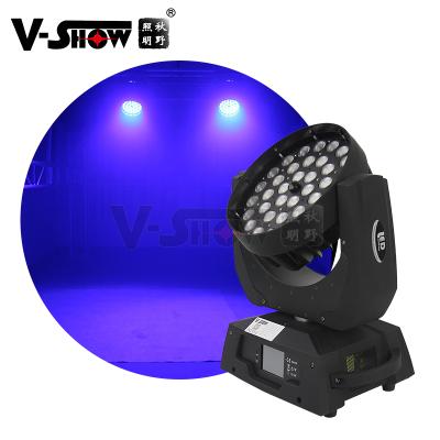 China Theme park wholesale 36pcs 10w 4in1 36x10w rgbw moving head 36x10 zoom wash led moving head light for sale