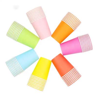 China Disposable Manufacturer logo printed disposable paper coffee cups compostable 8boz single wall coffee paper cup for sale