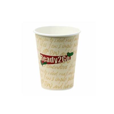 China Disposable Disposable paper cups 12oz single wall printing  paper cups for hot drinks for sale