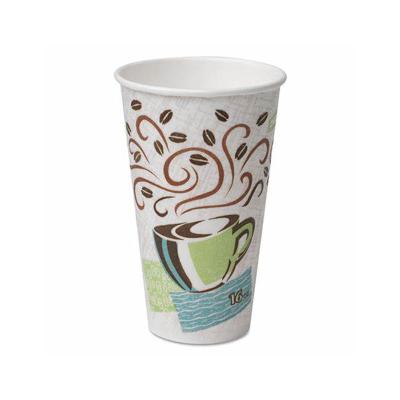 China Disposable Factory hot sale coffee cups paper coffee cups disposable printed 16oz cold drink paper cup for sale