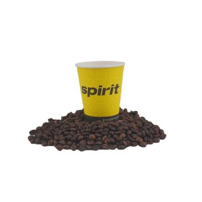 China Disposable disposable paper cup for water 9oz custom design coated paper coffee cup for sale