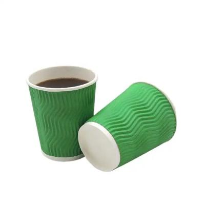 China Disposable Biodegradables disposable coffee paper cup 12 oz paper cup double wall fancy paper cups for sale