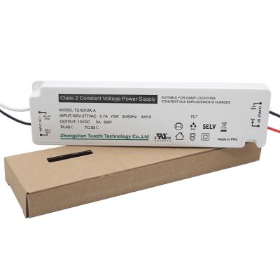 China LED Lighting 12V 60W Waterproof Constant Voltage LED Driver IP44 LED Power Supply For LED Strip Lighting And Modules for sale