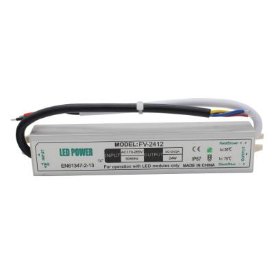 China LED Lighting Waterproof Type FV-2412 12V 2A 24W LED Power Supply CE ROHS for sale