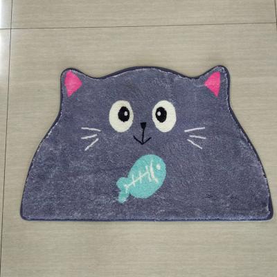 China Factory Price Reversible Anti-Slip Animal Door Mats Super Soft Bedside Sofa Bath Kids Shaggy Room Rug Cover for sale