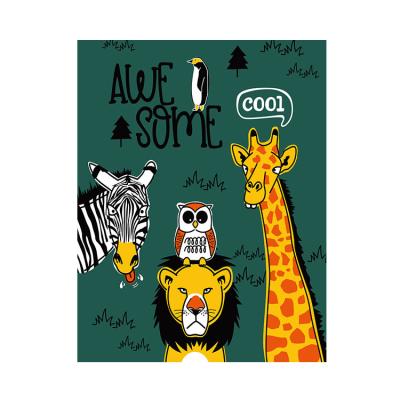 China Jason Large Kids Carpet Playmat Washable Owl Rug Zoo Life Play Mat Zebra Carpet for sale