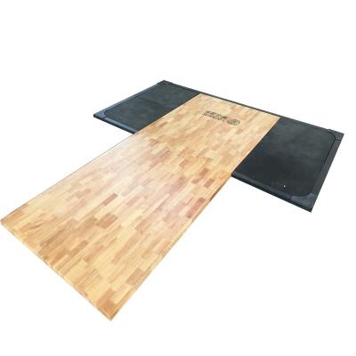 China Custom Wooden Rubber Steel Floor Gymnasium Floor Lifting Platform for sale