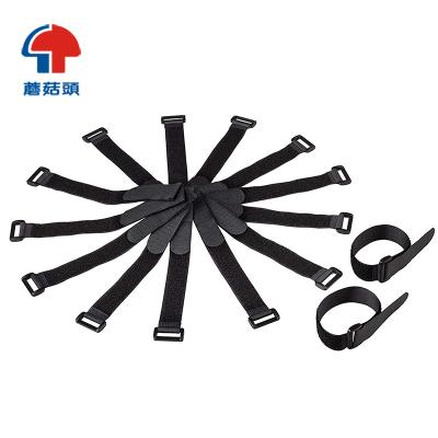 China Durable Reusable Tying Cable Straps Set Hook And Loop Cable Tie Wraps Strap Strap for sale