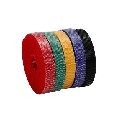 China Double sided (back to back) customized hook and loopback to support self-adhesive cable ties for sale