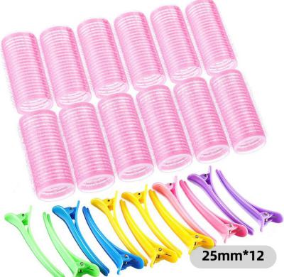 China Salon Factory Price Salon Hair Wave Accessories Perm Clip Viable Plastic Nylon Soft Nylon Hair Loop Plastic Hair Roller Clips for sale