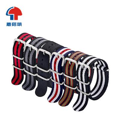 China Wholesale Customized Fabric Strap Replacement Nylon Watchbands For Women Men for sale