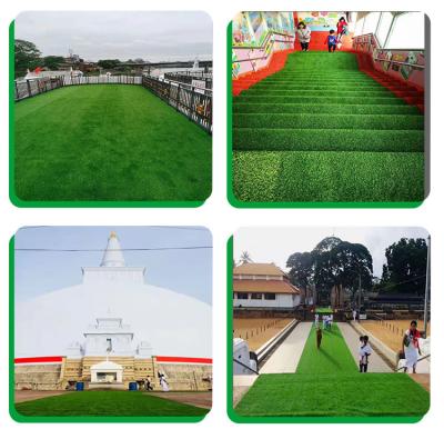 China Garden Decoration Cheap Price Chinese Artificial Grass Landscape Green Lawn Landscaping Artificial Grass For Wall And Decoration for sale