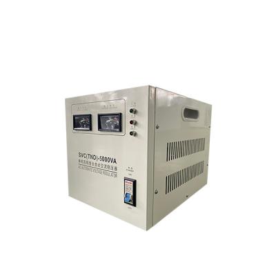 China 5KVA 5000VA AVR AVS AC220V AC110V SVC TND Series Home Appliance Single Phase Voltage Stabilizer for sale