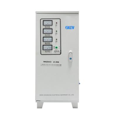 Chine 9KVA Three Phase Voltage Stabilizer 380V 400V 440V 480V AC Power Regulator Customization Acceptable à vendre