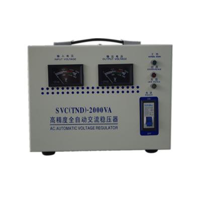 China 2000VA 2KVA Single Phase Voltage Stabilizer Dual Output Voltage 220V 110V for sale